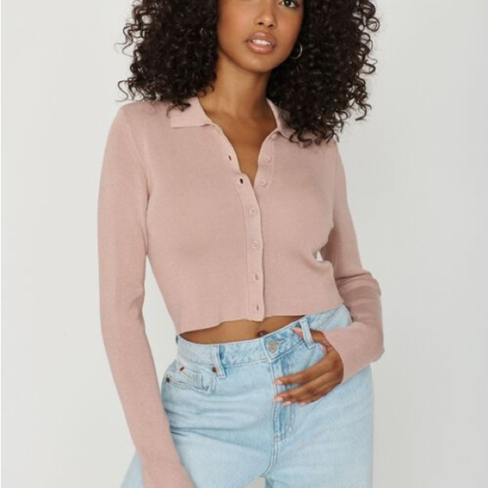 Garage blush Emily Crop Cardi